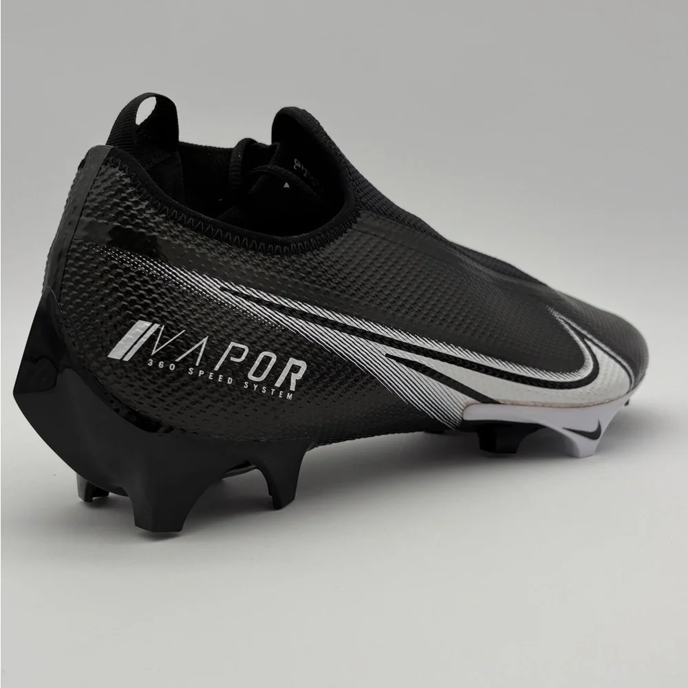 NWOT Men's Size 12 Black And White Nike Vapor Edge Pro 360 WD Football Cleats - Picture 5 of 14